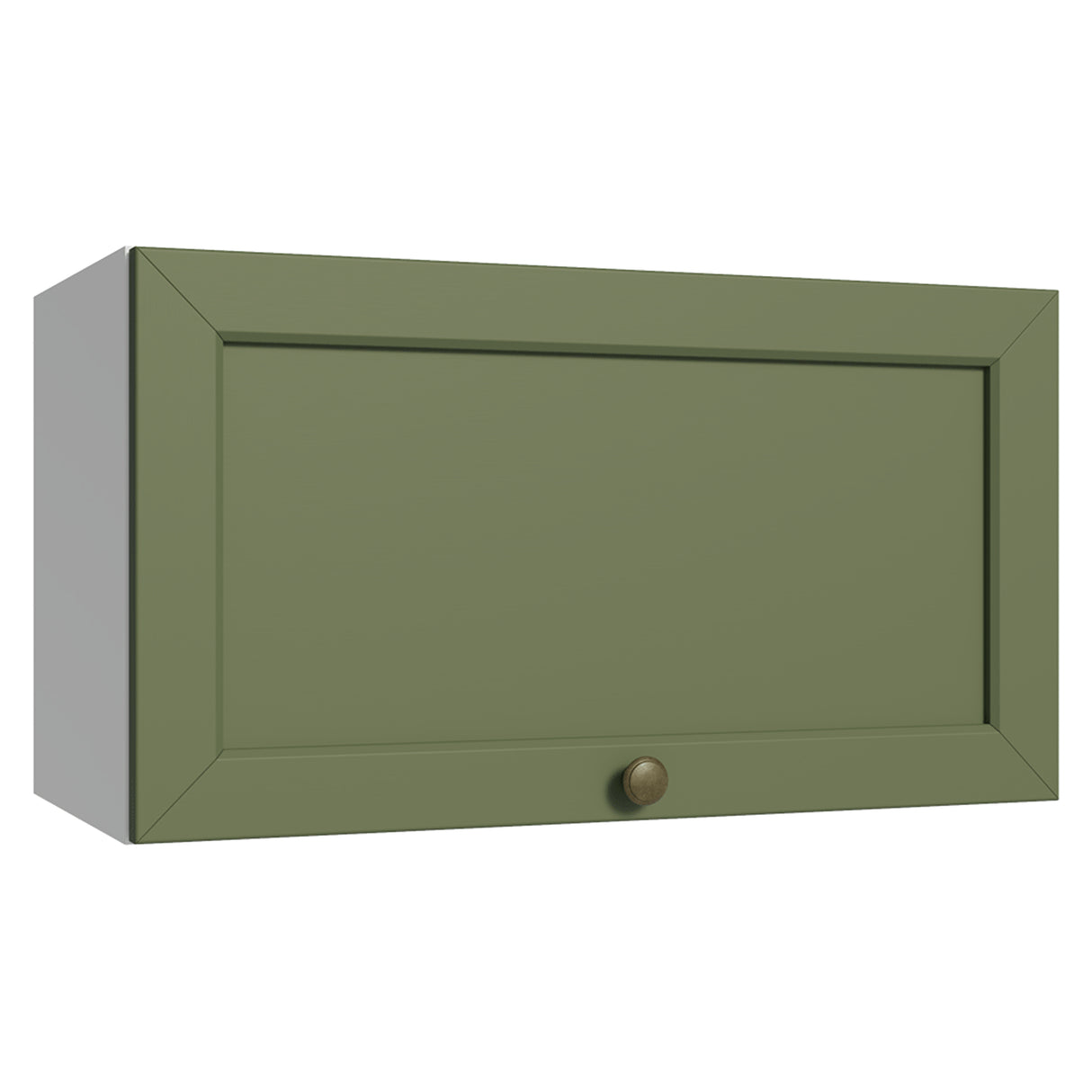 Mueble Superior de Cocina Vik Blanco y Verde 60x33cm con Un Entrepaño y Una Puerta - MUEBLES SUPERIORES DE COCINA | Bylmo