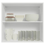 Mueble Superior de Cocina Vik Blanco y Verde 70x66cm con Dos Entrepaños y Dos Puertas - MUEBLES SUPERIORES DE COCINA | Bylmo