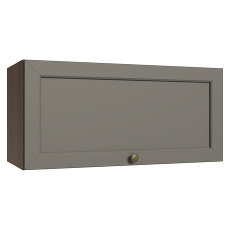Mueble Superior de Cocina Vik Marrón y Gris 70x33cm con Un Entrepaño y Una Puerta - MUEBLES SUPERIORES DE COCINA | Bylmo