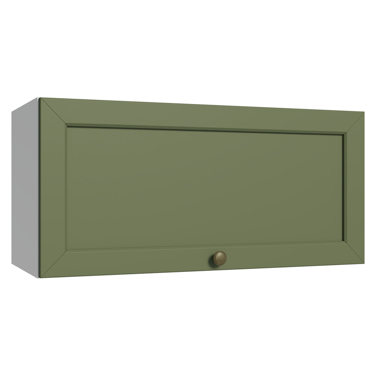 Mueble Superior de Cocina Vik Blanco y Verde 70x33cm con Un Entrepaño y Una Puerta - MUEBLES SUPERIORES DE COCINA | Bylmo