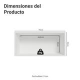 Mueble Superior de Cocina Vik Blanco y Verde 70x33cm con Un Entrepaño y Una Puerta - MUEBLES SUPERIORES DE COCINA | Bylmo