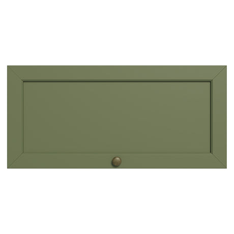 Mueble Superior de Cocina Vik Marrón y Verde 70x33cm con Un Entrepaño y Una Puerta - MUEBLES SUPERIORES DE COCINA | Bylmo