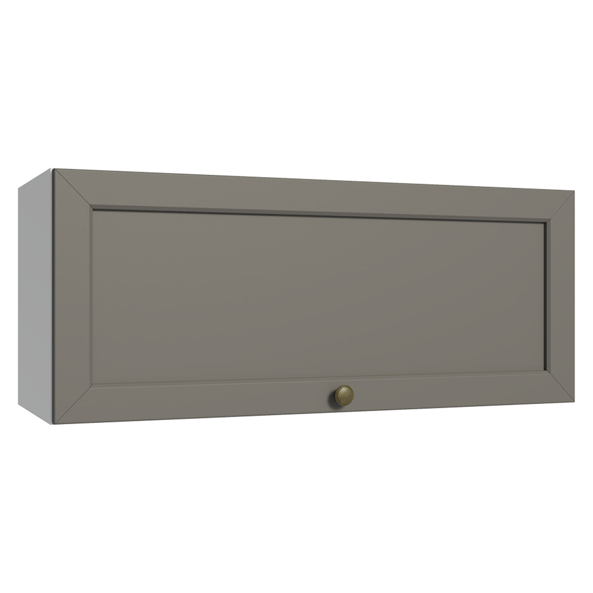 Mueble Superior de Cocina Vik Blanco y Gris 80x33cm con Un Entrepaño y Una Puerta - MUEBLES SUPERIORES DE COCINA | Bylmo