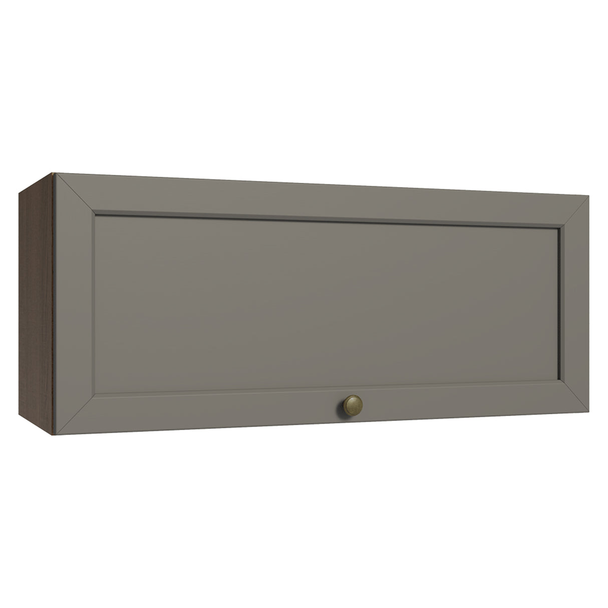 Mueble Superior de Cocina Vik Marrón y Gris 80x33cm con Un Entrepaño y Una Puerta - MUEBLES SUPERIORES DE COCINA | Bylmo