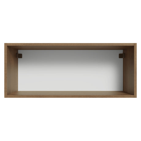 Mueble Superior de Cocina Vik Marrón y Verde 80x33cm con Un Entrepaño y Una Puerta - MUEBLES SUPERIORES DE COCINA | Bylmo