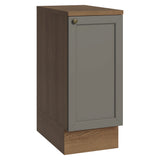 Gabinete de Cocina Vik Marrón y Gris 35x84cm sin Mesón sin Pozuelo - MUEBLES INFERIORES DE COCINA | Bylmo