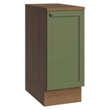 Gabinete de Cocina Vik Marrón y Verde 35x84cm sin Mesón sin Pozuelo - MUEBLES INFERIORES DE COCINA | Bylmo
