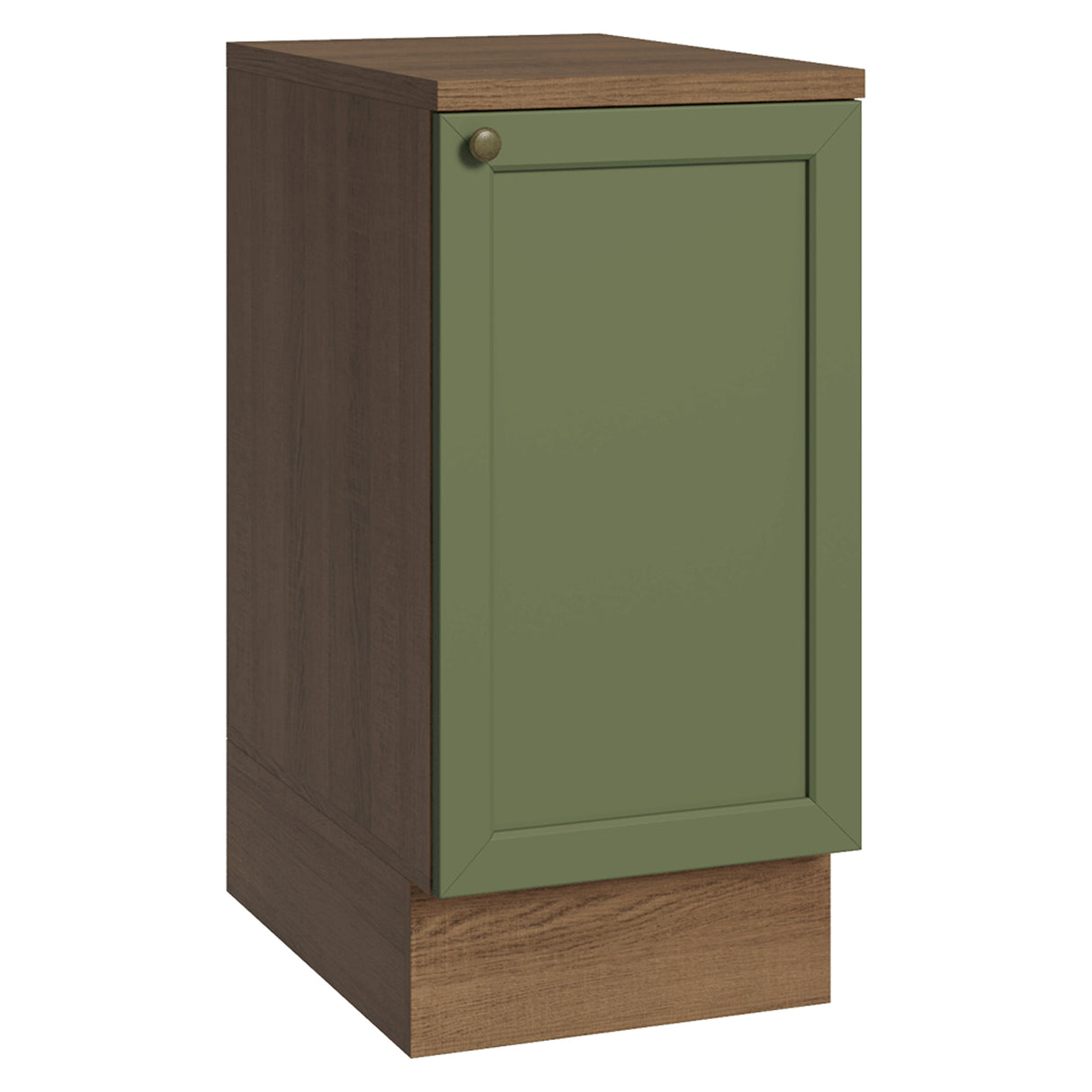 Gabinete de Cocina Vik Marrón y Verde 40x84cm sin Mesón sin Pozuelo - MUEBLES INFERIORES DE COCINA | Bylmo