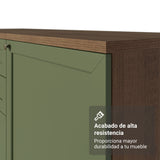 Gabinete de Cocina Vik Marrón y Verde 40x84cm sin Mesón sin Pozuelo - MUEBLES INFERIORES DE COCINA | Bylmo