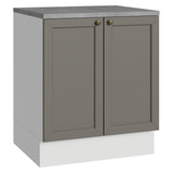 Gabinete de Cocina Vik Blanco y Gris 70x84cm sin Mesón sin Pozuelo