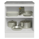 Gabinete de Cocina Vik Blanco y Gris 70x84cm sin Mesón sin Pozuelo