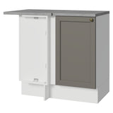 Gabinete de Cocina Vik Blanco y Gris 94x84cm sin Mesón sin Pozuelo - MUEBLES INFERIORES DE COCINA | Bylmo