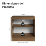 Gabinete de Cocina Vik Marrón y Verde 80x84cm sin Mesón sin Pozuelo - MUEBLES INFERIORES DE COCINA | Bylmo