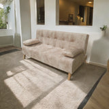 Sofacama Leroy Camel 180x85cm Reclinable de Tres Puestos con Apoya Brazos - SOFAS Y POLTRONAS | Bylmo