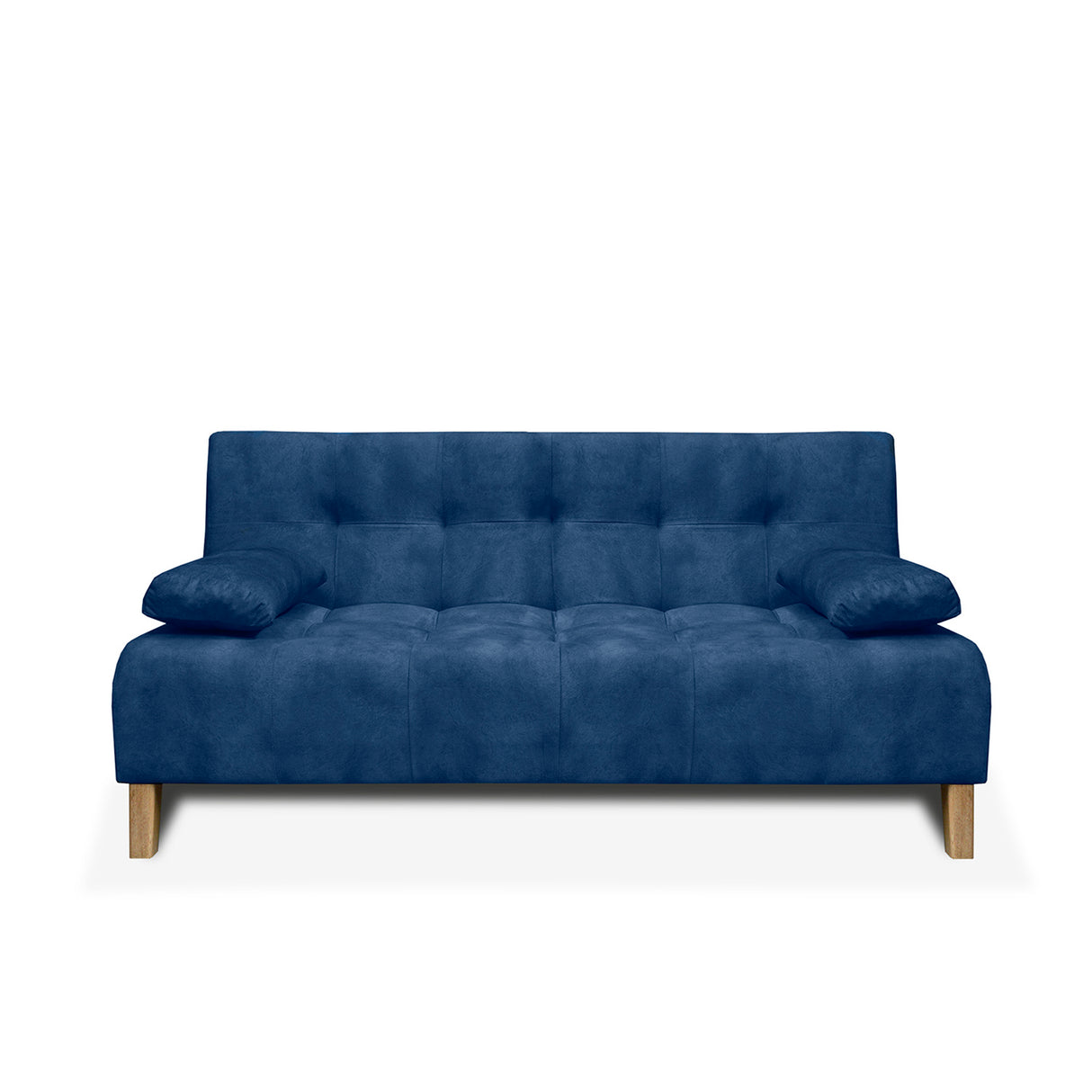 Sofacama Leroy Azul 180x85cm Reclinable De Tres Puestos Con Apoya Brazos