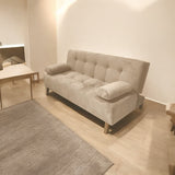 Sofacama Glaser Camel 180x85cm Reclinable de Tres Puestos con Apoya Brazos - SOFAS Y POLTRONAS | Bylmo