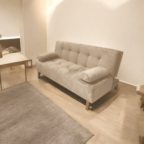 Sofacama Glaser Camel 180x85cm Reclinable de Tres Puestos con Apoya Brazos - SOFAS Y POLTRONAS | Bylmo