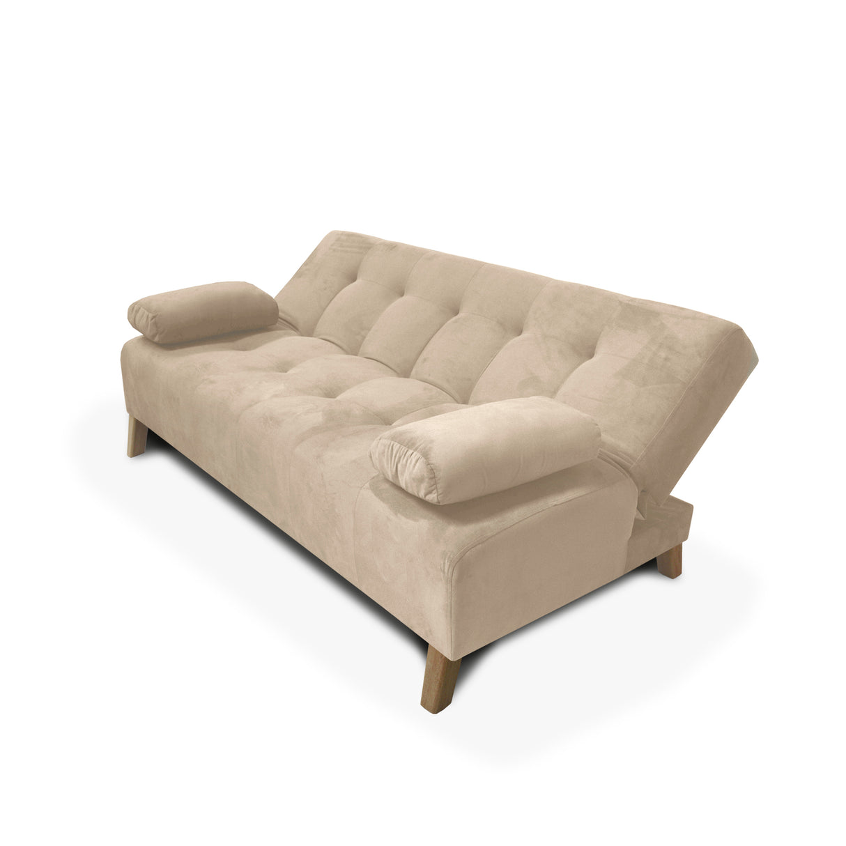 Sofacama Glaser Camel 180x85cm Reclinable de Tres Puestos con Apoya Brazos - SOFAS Y POLTRONAS | Bylmo