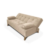 Sofacama Glaser Camel 180x85cm Reclinable de Tres Puestos con Apoya Brazos - SOFAS Y POLTRONAS | Bylmo