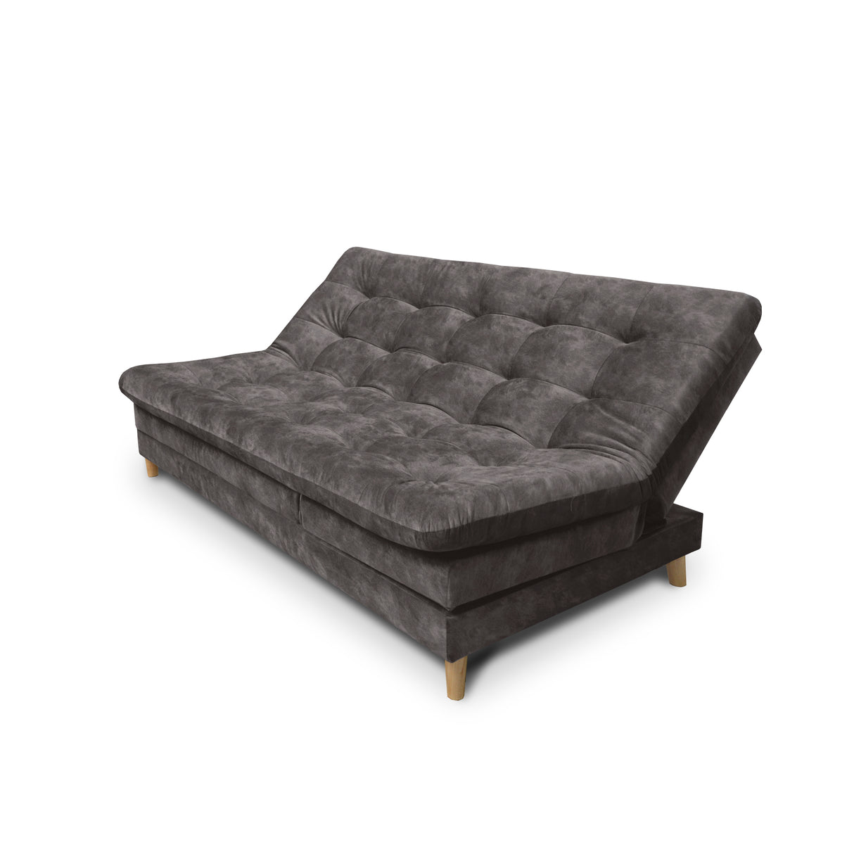 Sofá Cama Tarima Agassi Café 190x95cm Reclinable De Tres Puestos Sin Apoya Brazos - SOFAS Y POLTRONAS | Bylmo