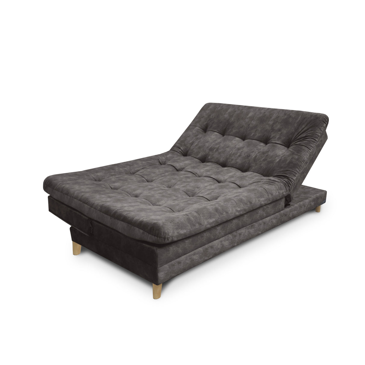 Sofá Cama Tarima Agassi Café 190x95cm Reclinable De Tres Puestos Sin Apoya Brazos - SOFAS Y POLTRONAS | Bylmo