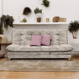 Sofá Cama Tarima Agassi Camel 190x95cm Reclinable de Tres Puestos sin Apoya Brazos - SOFAS Y POLTRONAS | Bylmo