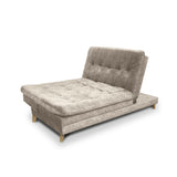 Sofá Cama Tarima Agassi Camel 190x95cm Reclinable de Tres Puestos sin Apoya Brazos - SOFAS Y POLTRONAS | Bylmo