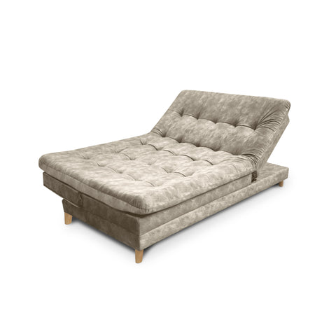 Sofá Cama Tarima Agassi Camel 190x95cm Reclinable de Tres Puestos sin Apoya Brazos - SOFAS Y POLTRONAS | Bylmo