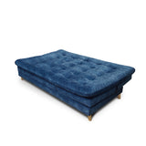 Sofá Cama Tarima Agassi Azul 190x95cm Reclinable de Tres Puestos sin Apoya Brazos - SOFAS Y POLTRONAS | Bylmo