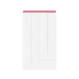 Closet Blanco 102x186cm con Cuatro Puertas y Dos Cajones - CLOSETS | Bylmo