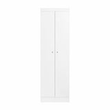 Mueble de Aseo Blanco 55x185cm con Dos Puertas y Seis Compartimientos