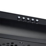 Campana Extractora Haceb Tofu Negro 59.6x8.4cm 110 Voltios de Tres Velocidades y con Iluminación - CAMPANAS Y EXTRACTORES | Bylmo
