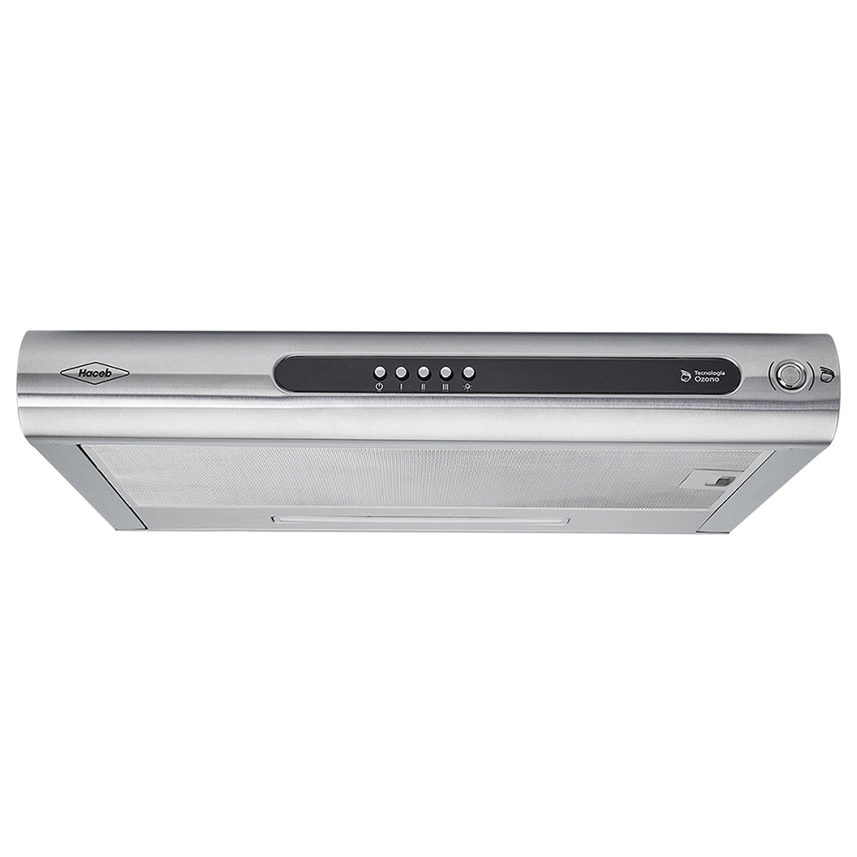 Campana Extractora Haceb Tofu Negro y Inox 59.6x8.4cm 110 Voltios de Tres Velocidades y con Iluminación