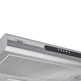 Campana Extractora Haceb Tofu Negro y Inox 59.6x8.4cm 110 Voltios de Tres Velocidades y con Iluminación - CAMPANAS Y EXTRACTORES | Bylmo