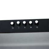 Campana Extractora Haceb Kala Negro 60x11.6cm 110 Voltios de Tres Velocidades y con Iluminación - CAMPANAS Y EXTRACTORES | Bylmo