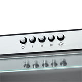 Campana Extractora Haceb Kala Negro y Inox 60x11.6cm 110 Voltios de Tres Velocidades y con Iluminación - CAMPANAS Y EXTRACTORES | Bylmo