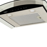 Campana Península Haceb Negro 65.5x42.5cm 110 Voltios de Tres Velocidades con Pantalla Digital y con Iluminación - CAMPANAS Y EXTRACTORES | Bylmo