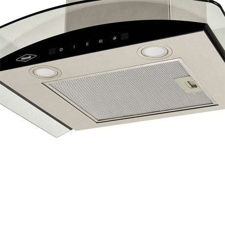 Campana Península Haceb Negro 65.5x42.5cm 110 Voltios de Tres Velocidades con Pantalla Digital y con Iluminación - CAMPANAS Y EXTRACTORES | Bylmo