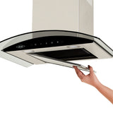 Campana Península Haceb Negro 65.5x42.5cm 110 Voltios de Tres Velocidades con Pantalla Digital y con Iluminación - CAMPANAS Y EXTRACTORES | Bylmo