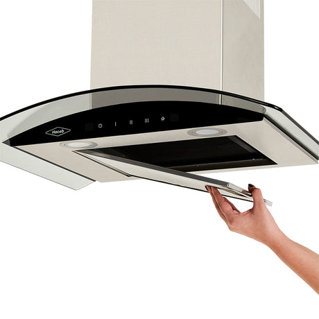 Campana Península Haceb Negro 65.5x42.5cm 110 Voltios de Tres Velocidades con Pantalla Digital y con Iluminación - CAMPANAS Y EXTRACTORES | Bylmo