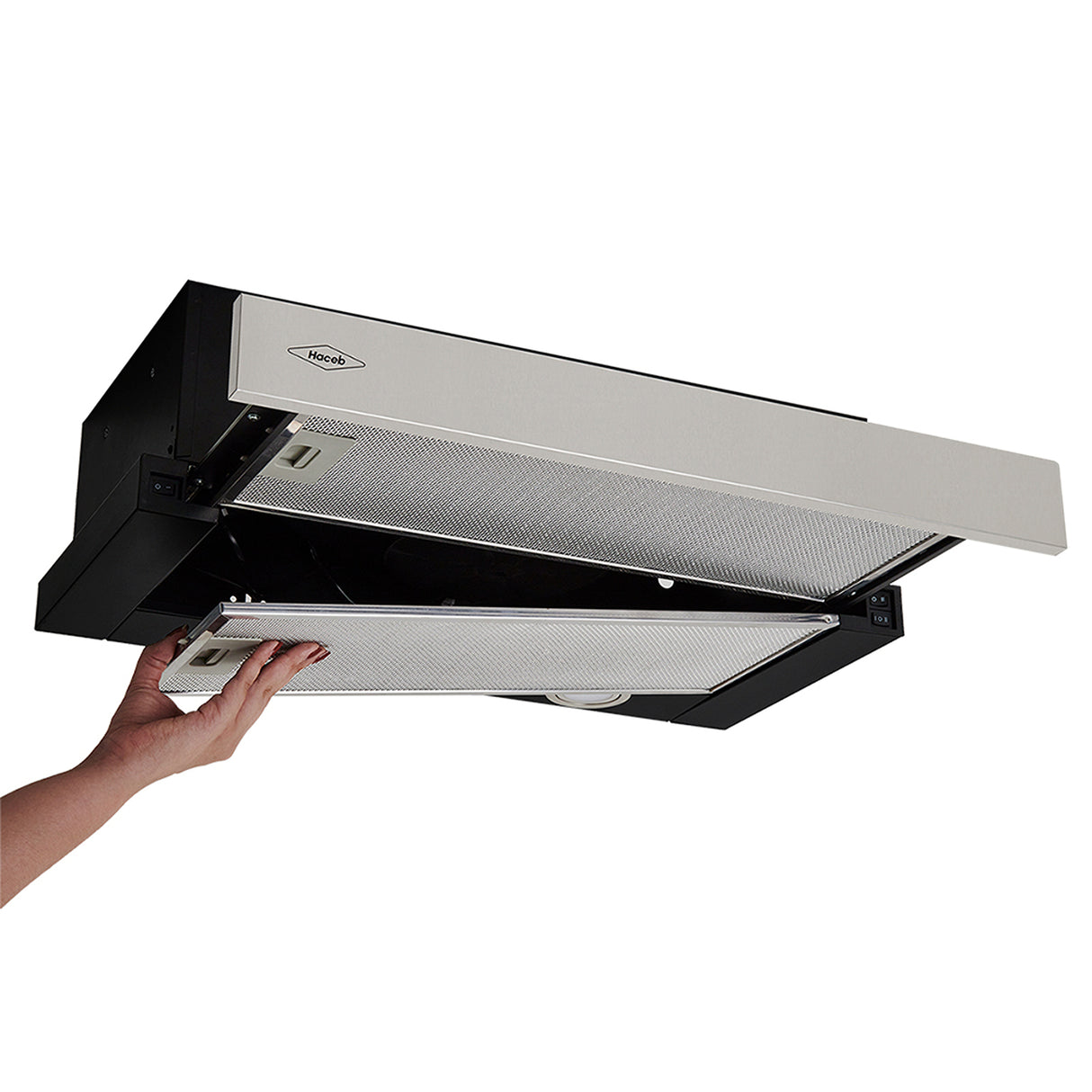 Campana Extractora Haceb Inox 66x23cm 110 Voltios de Tres Velocidades con Pantalla Digital y con Iluminación - CAMPANAS Y EXTRACTORES | Bylmo