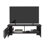 Mesa para TV Navia Wengue 120.3x42.1cm para TV Hasta 55 Pulgadas con Un Compartimiento - MUEBLES DE TV | Bylmo