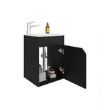 Mueble para Lavamanos Bethel Wengue 39.4x55cm Individual con Lavamanos y con Una Puerta