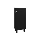 Mueble para Lavamanos Bethel Wengue 40x86.4cm Individual con Lavamanos y con Una Puerta - MUEBLES PARA LAVAMANOS | Bylmo