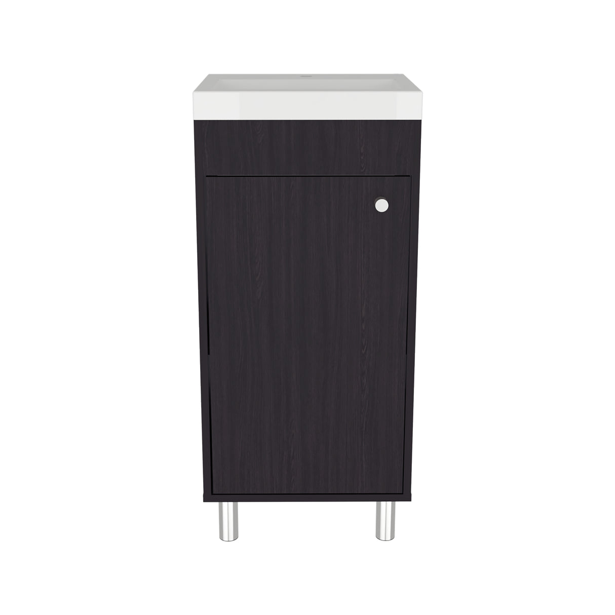 Mueble para Lavamanos Rivera Wengue 40.2x84cm Individual con Lavamanos y con Una Puerta - MUEBLES PARA LAVAMANOS | Bylmo