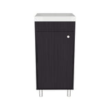 Mueble para Lavamanos Rivera Wengue 40.2x84cm Individual con Lavamanos y con Una Puerta - MUEBLES PARA LAVAMANOS | Bylmo