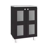 Mueble para Lavamanos Haysi Wengue 59.3x86.5cm Individual con Lavamanos y con Dos Puertas - MUEBLES PARA LAVAMANOS | Bylmo