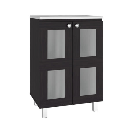 Mueble para Lavamanos Haysi Wengue 59.3x86.5cm Individual con Lavamanos y con Dos Puertas - MUEBLES PARA LAVAMANOS | Bylmo