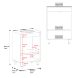 Mueble para Lavamanos Haysi Blanco 59.3x86.5cm Individual con Lavamanos y con Dos Puertas