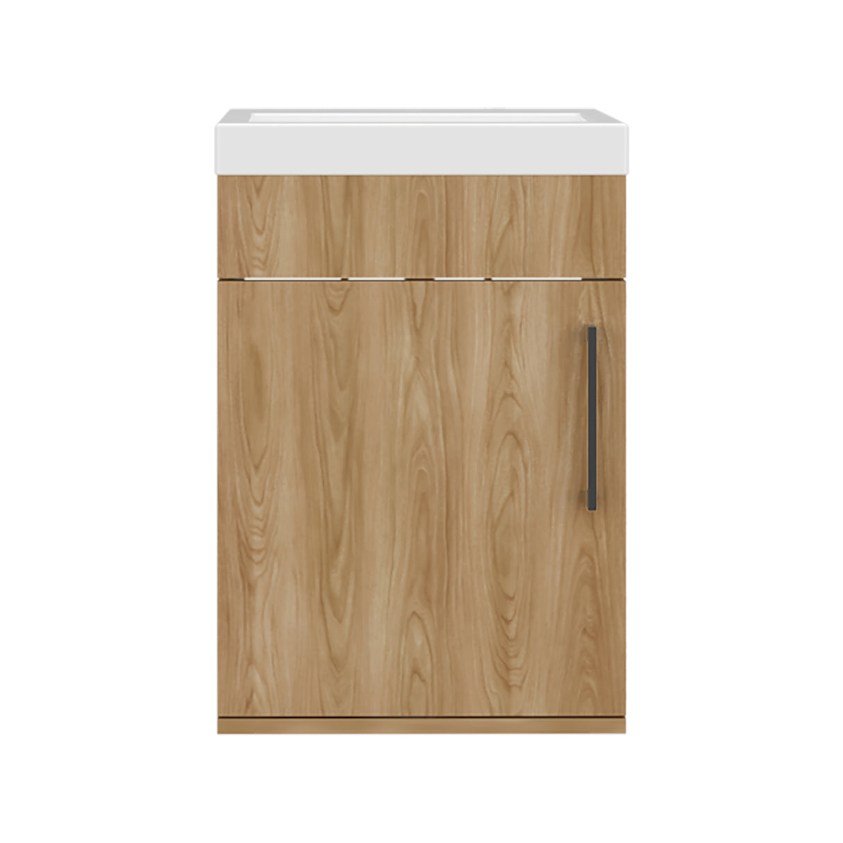 Mueble para Lavamanos Oxford Fresno Europeo 39.6x54.1cm Individual con Lavamanos y con Una Puerta - MUEBLES PARA LAVAMANOS | Bylmo